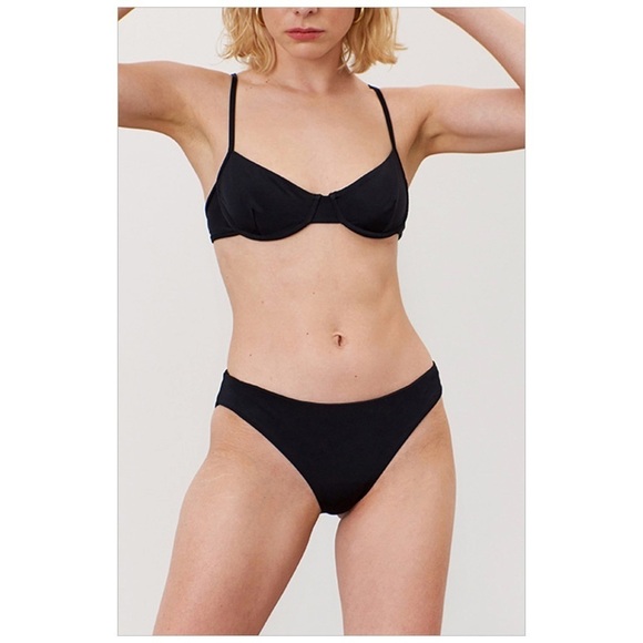 Mara Hoffman Other - Mara Hoffman 2 Piece Set Bikini Black Medium Top/Large Bottoms NWT